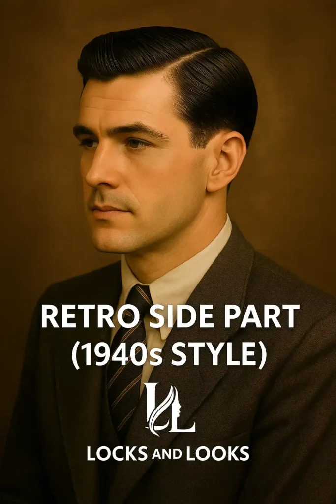 Retro Side Part (1940s Style)