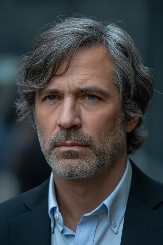 Salt-and-Pepper Mid Shag