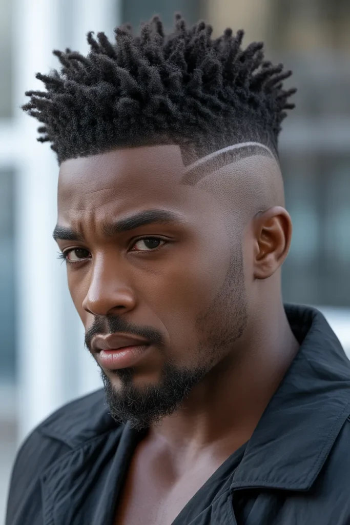 Sculpted Afro Mohawk