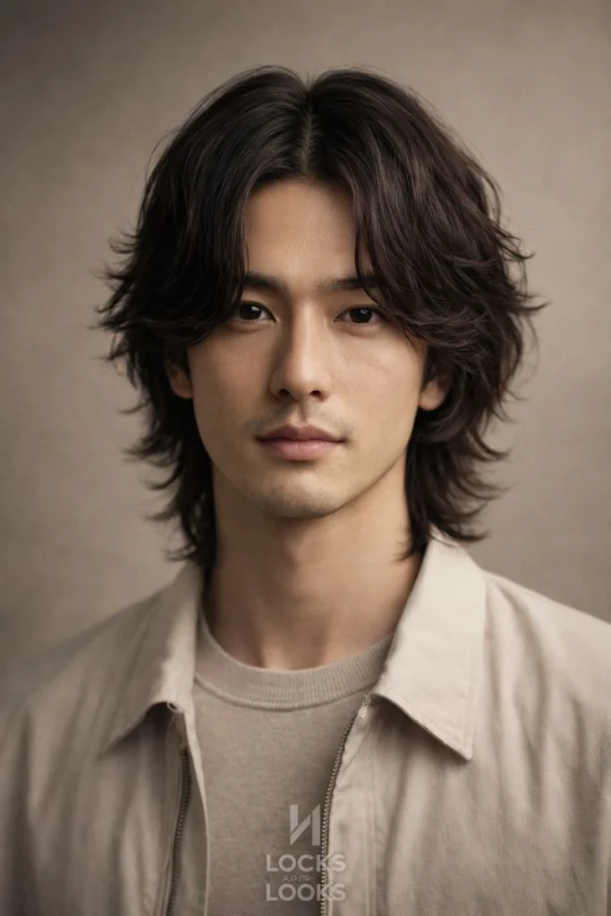 Shag with Middle Part