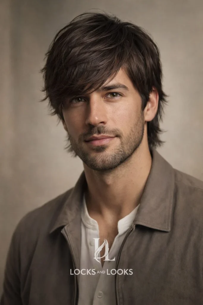 Shag with Side-Swept Bangs