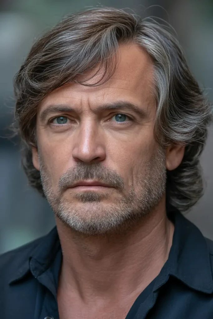 Shag with Subtle Waves and Sideburns