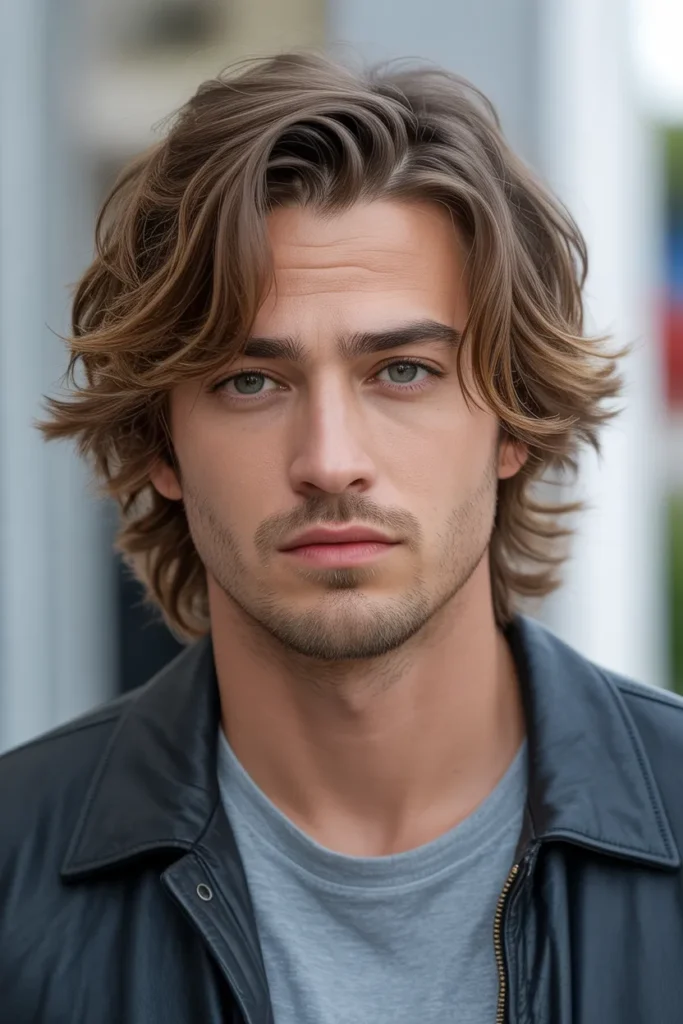 Shaggy Layers with Middle Part