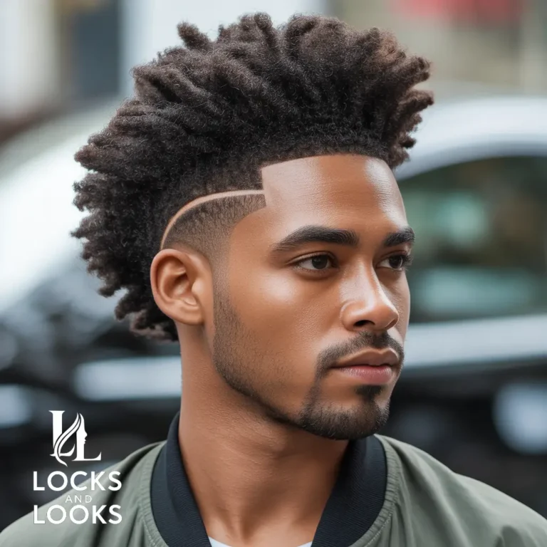 Short Afro with Line-Up
