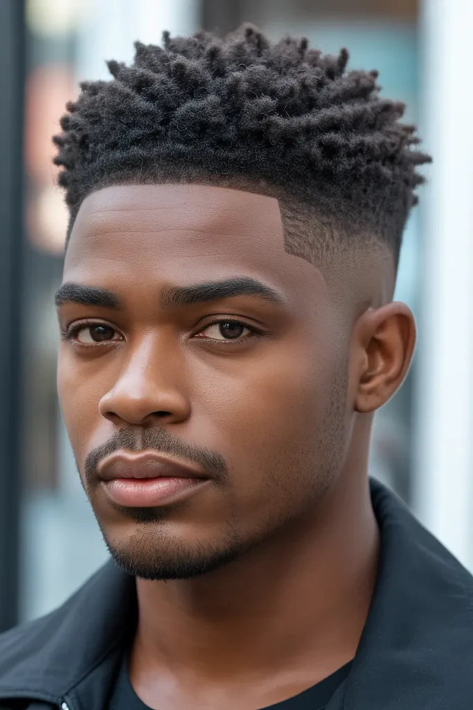 Short Brush Back Afro