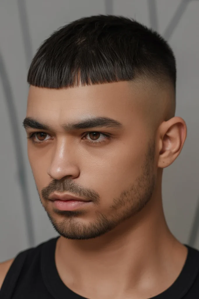 Short Crop with Micro Fringe
