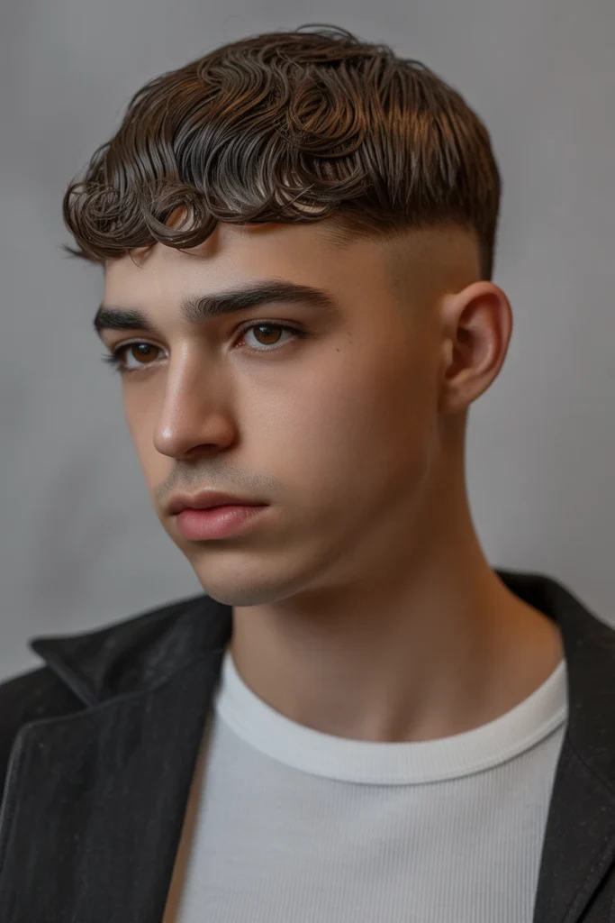 Short Curly Caesar Cut