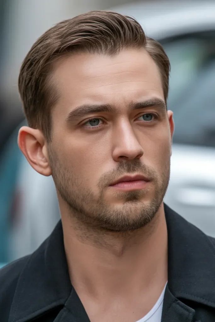 Short Hair Middle Part