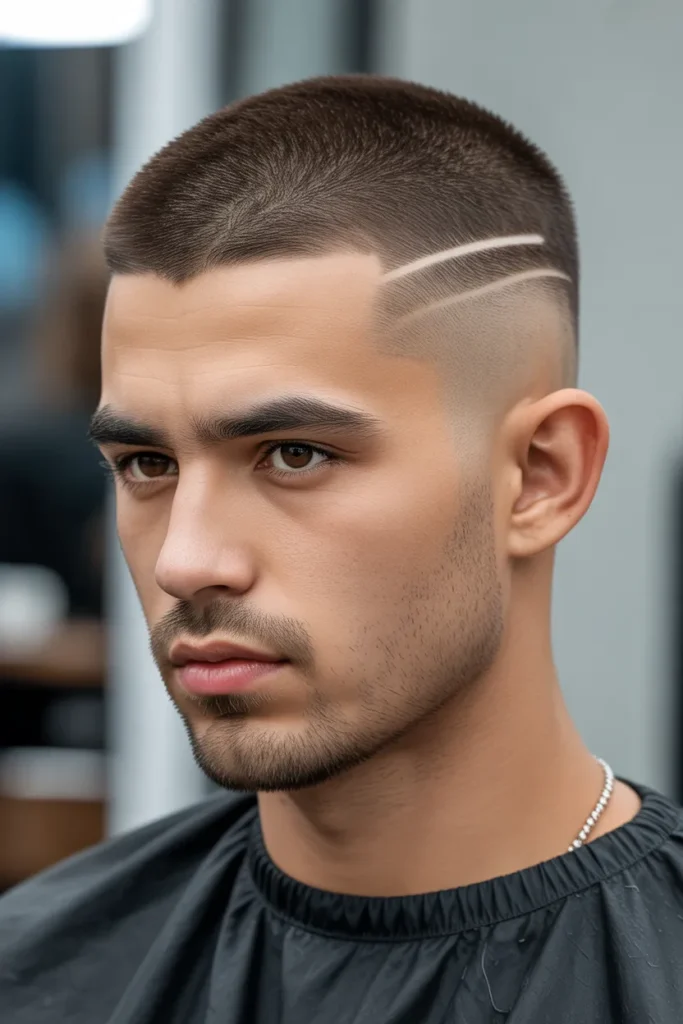Short Taper Crop with Razor Line