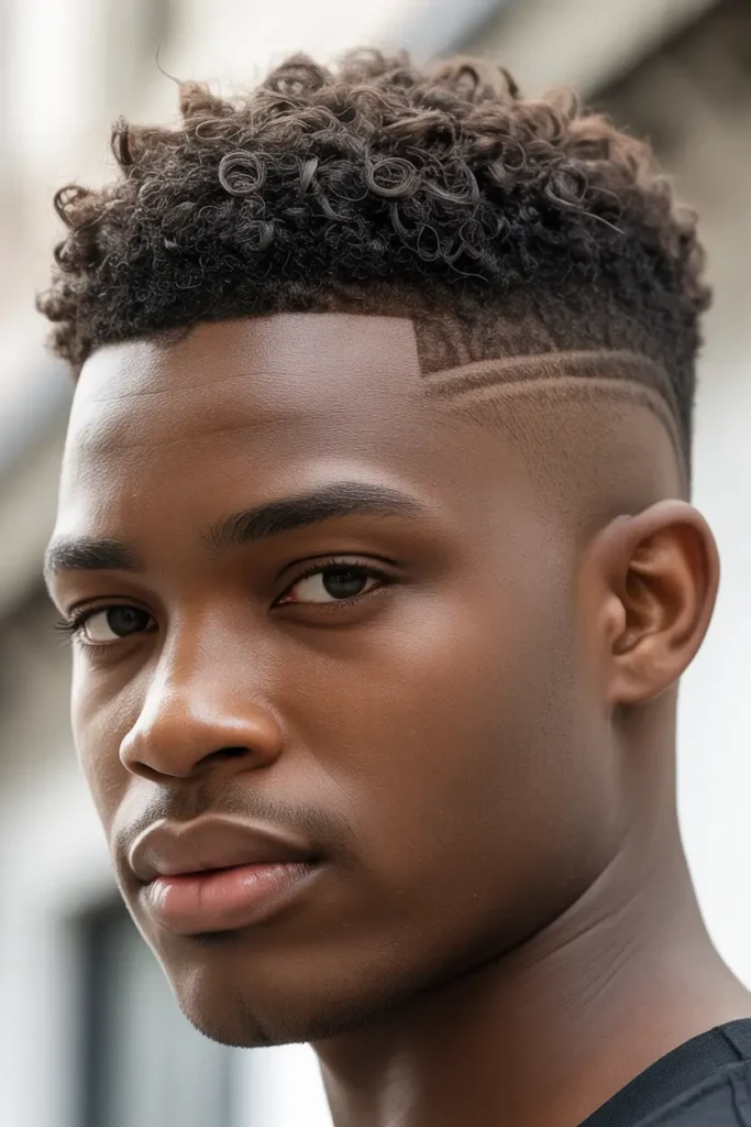 Short Taper with Natural Bangs