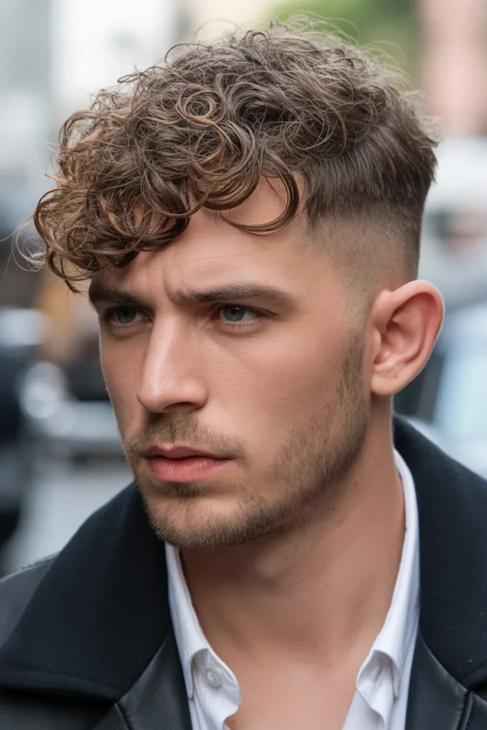 Side Brushed Curly Top