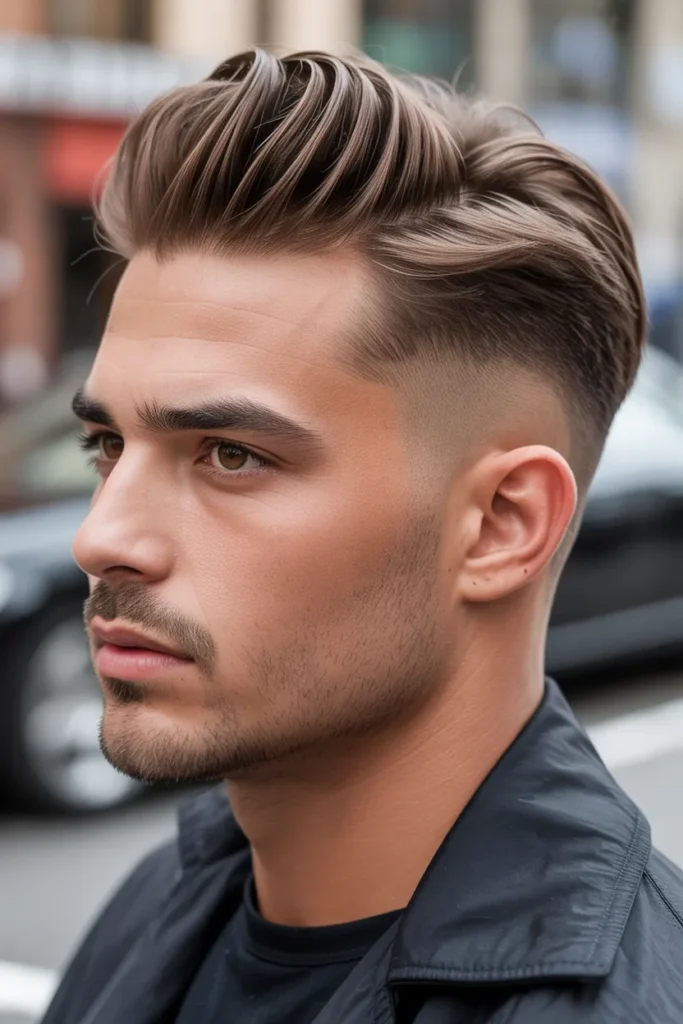 Side-Brushed Medium Fade