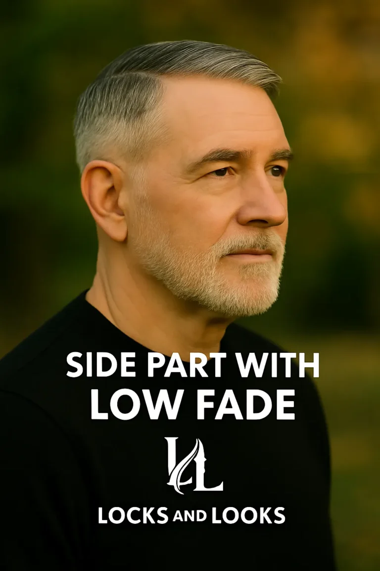 Side Part with Low Fade