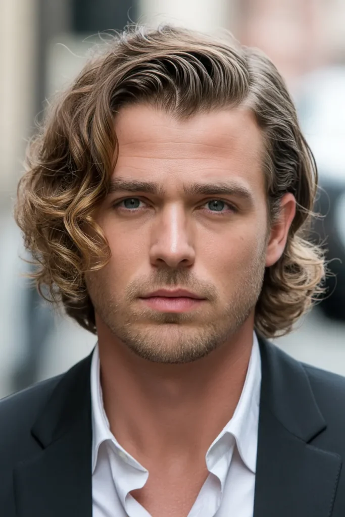 Side Part with Natural Waves