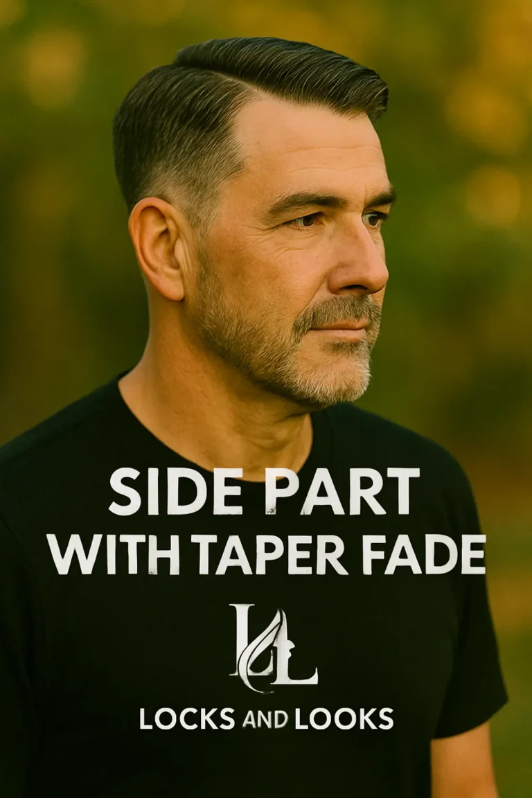 Side Part with Taper Fade