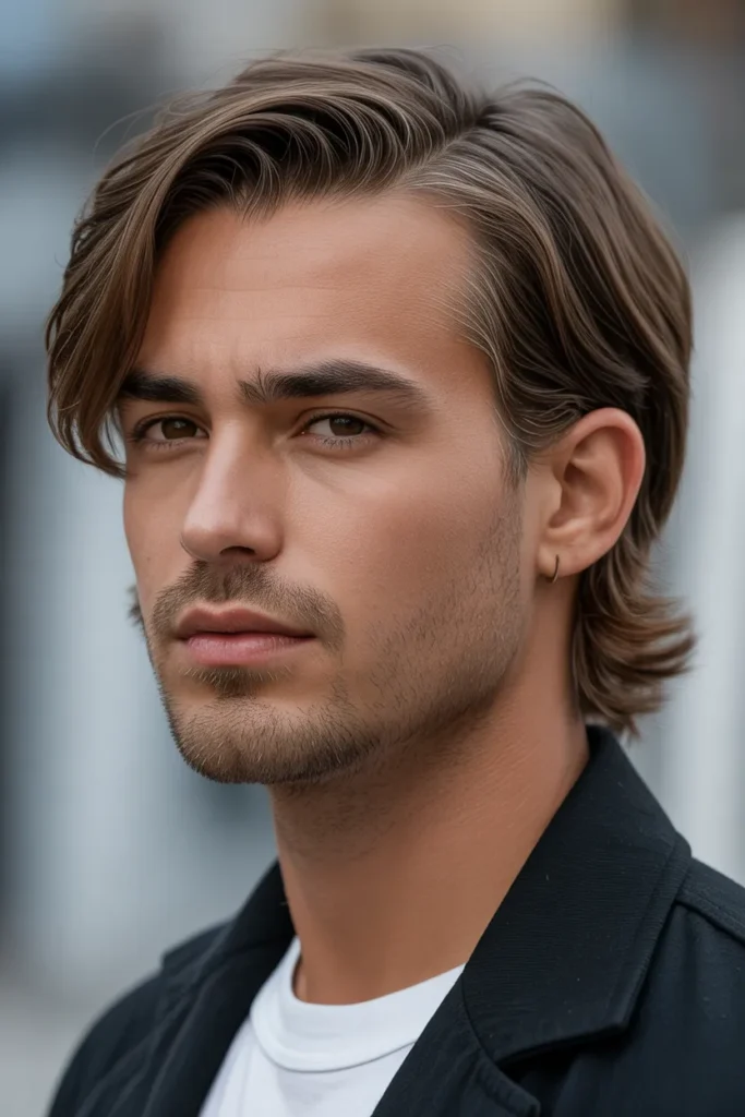 Side Swept Medium Hair