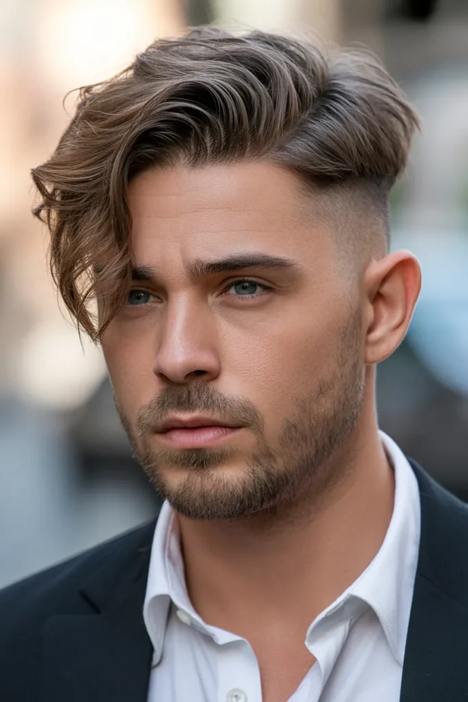 Side-Swept Messy Top