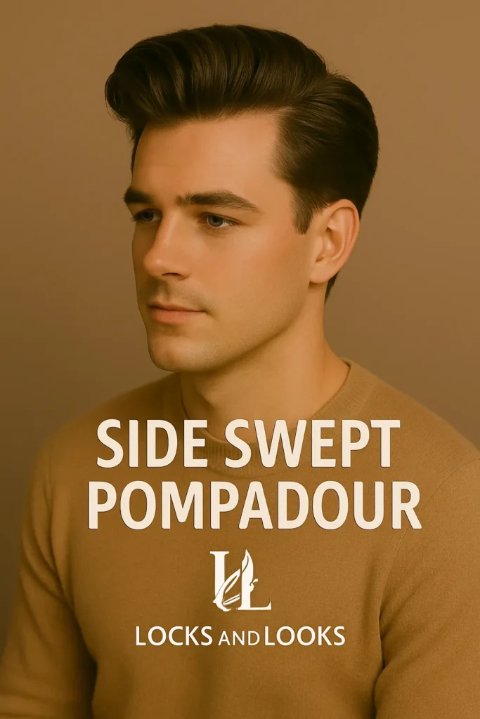 Side Swept Pompadour