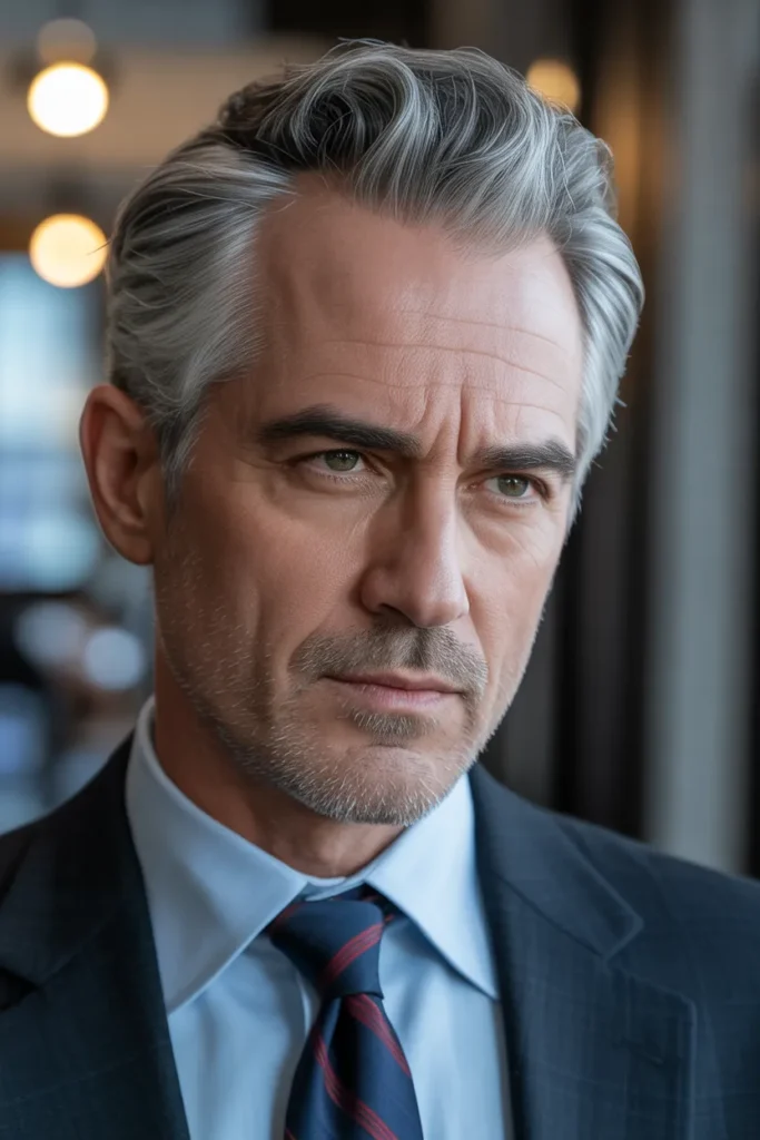 Silver Fox Comb-Over