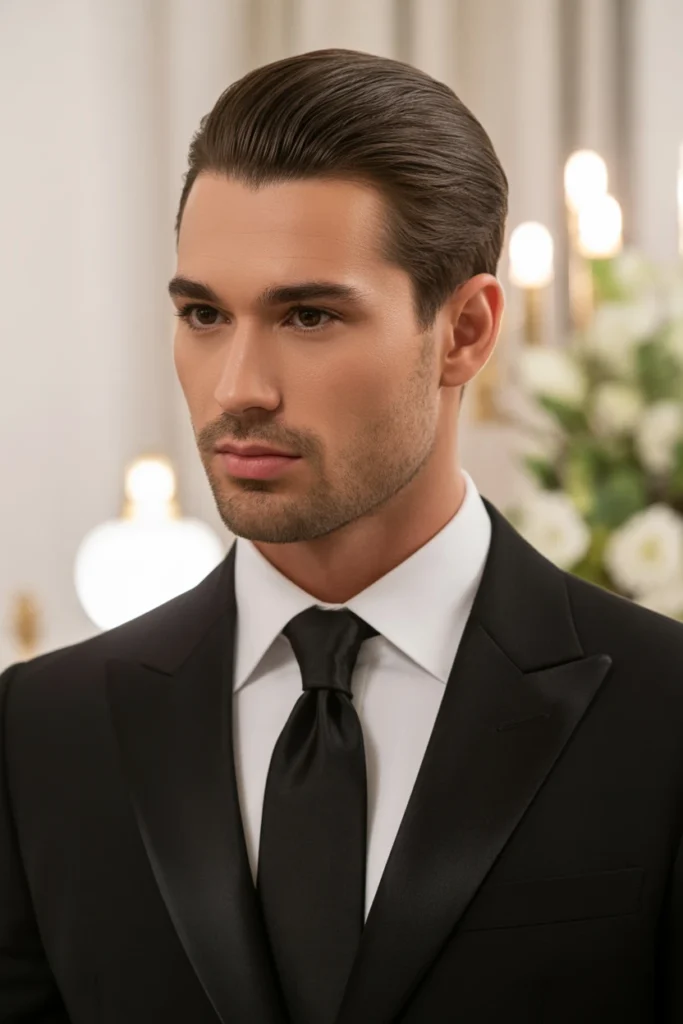 Sleek Half-Up Tie