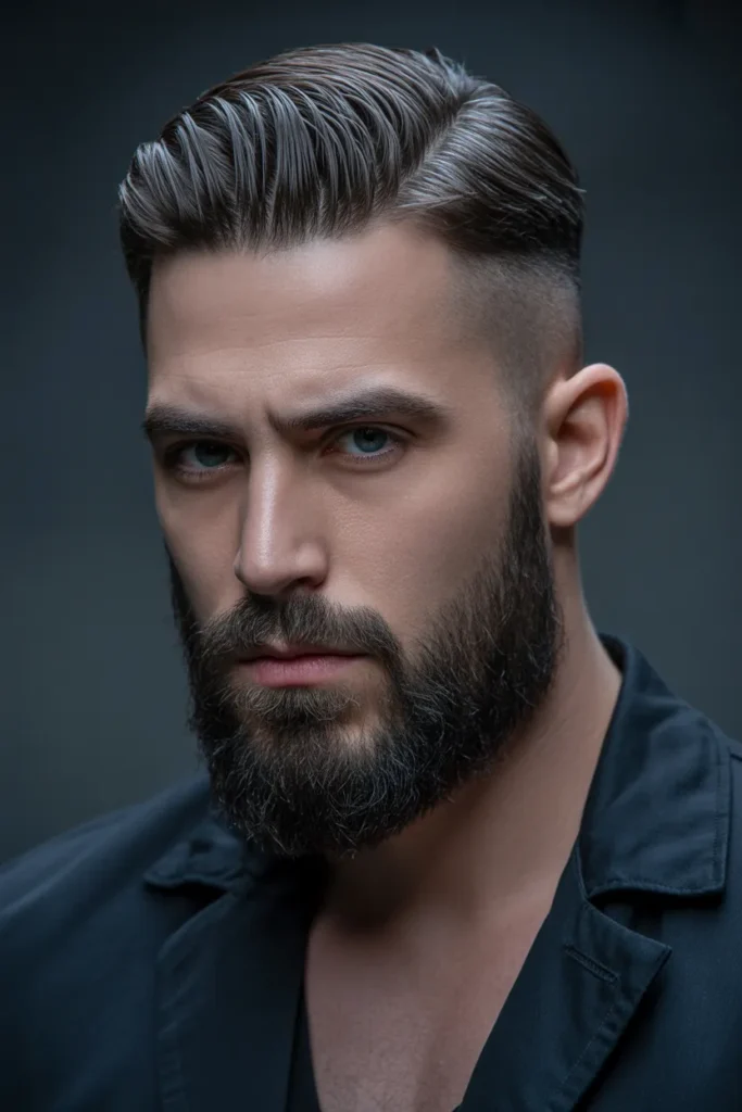 Slick Back with Beard