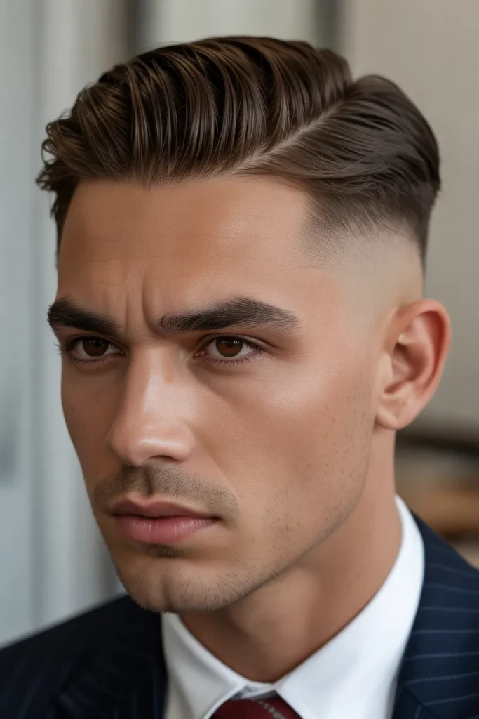 Slick Back with Low Fade