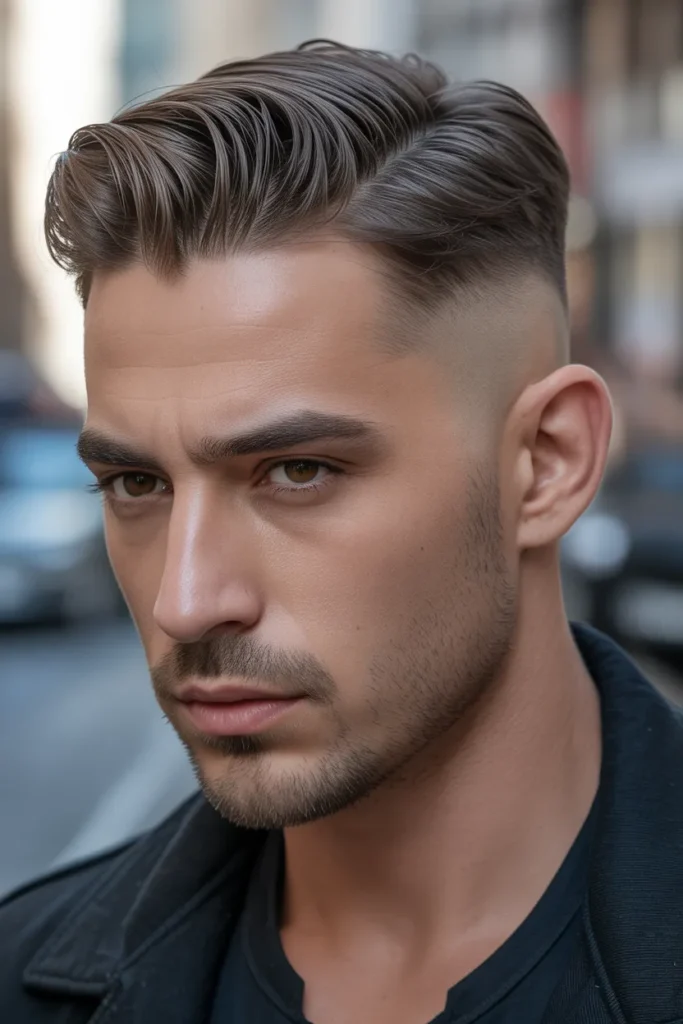 Slick Widow’s Peak Fade