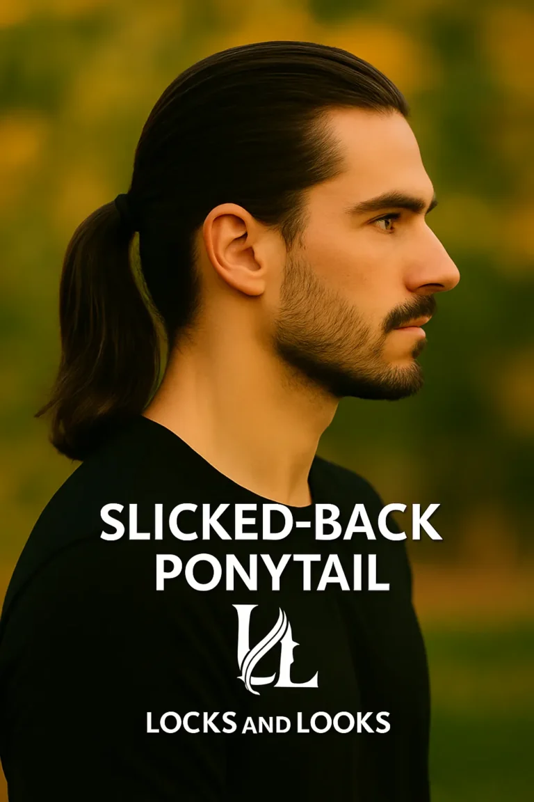 Slicked-Back Ponytail