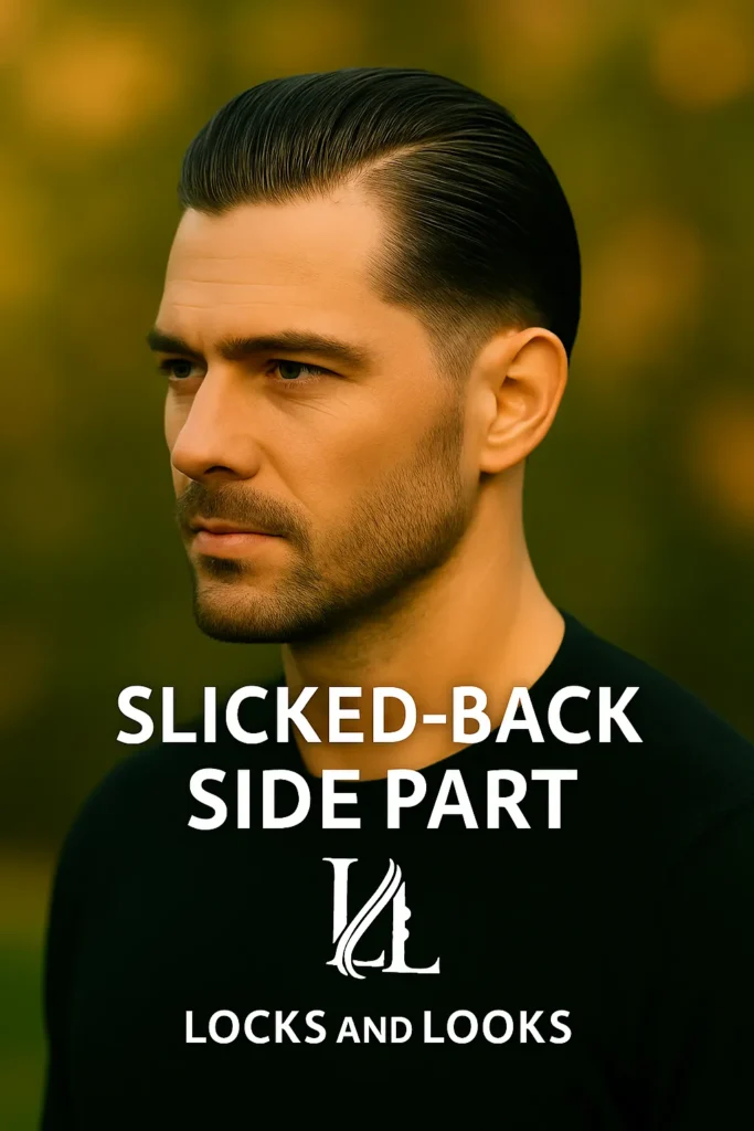Slicked Back Side Part