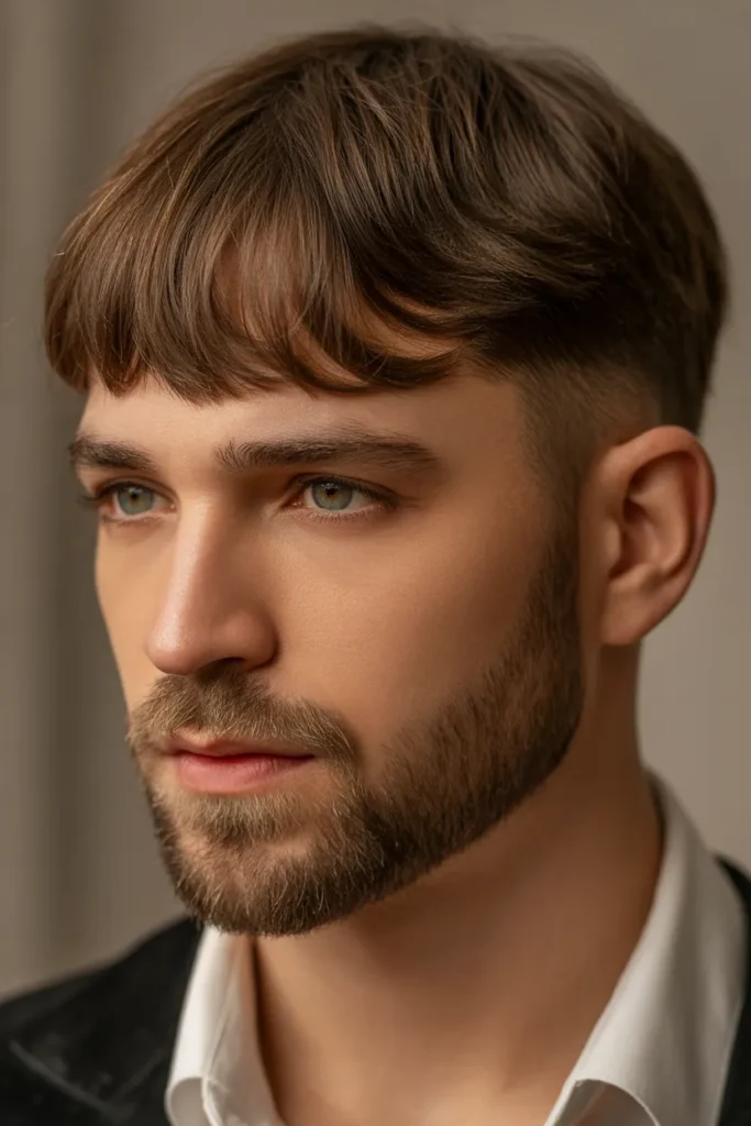 Soft Bangs with Beard