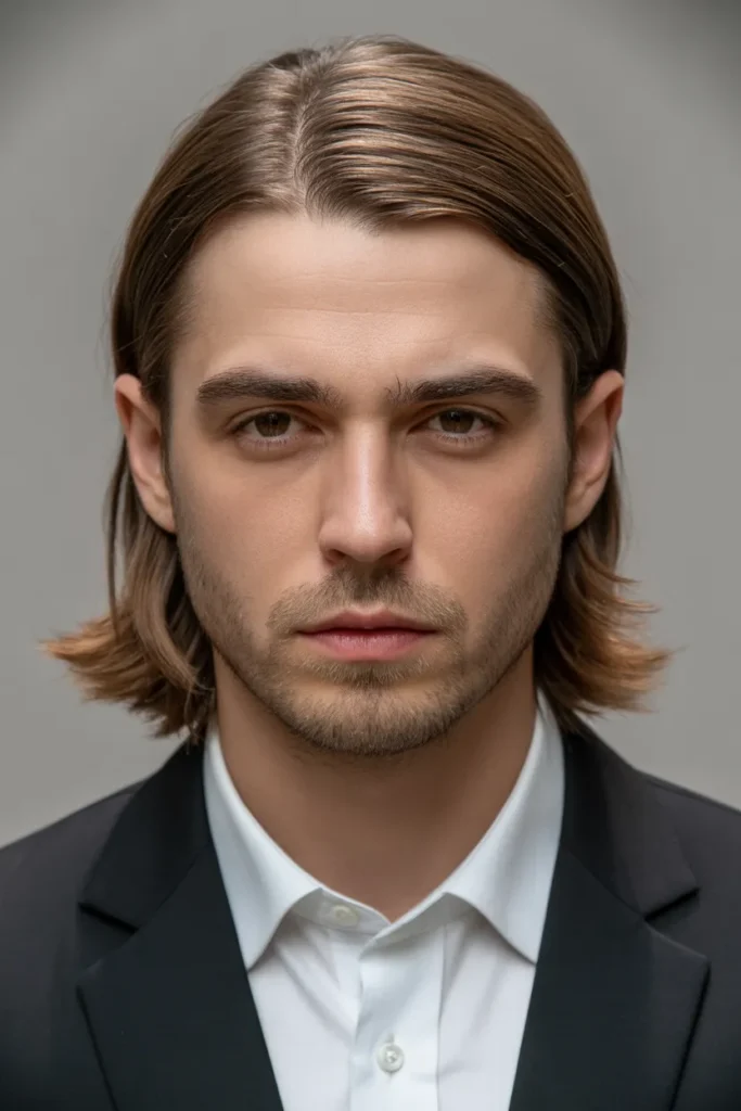 Straight Shoulder-Length with Tucked Sides