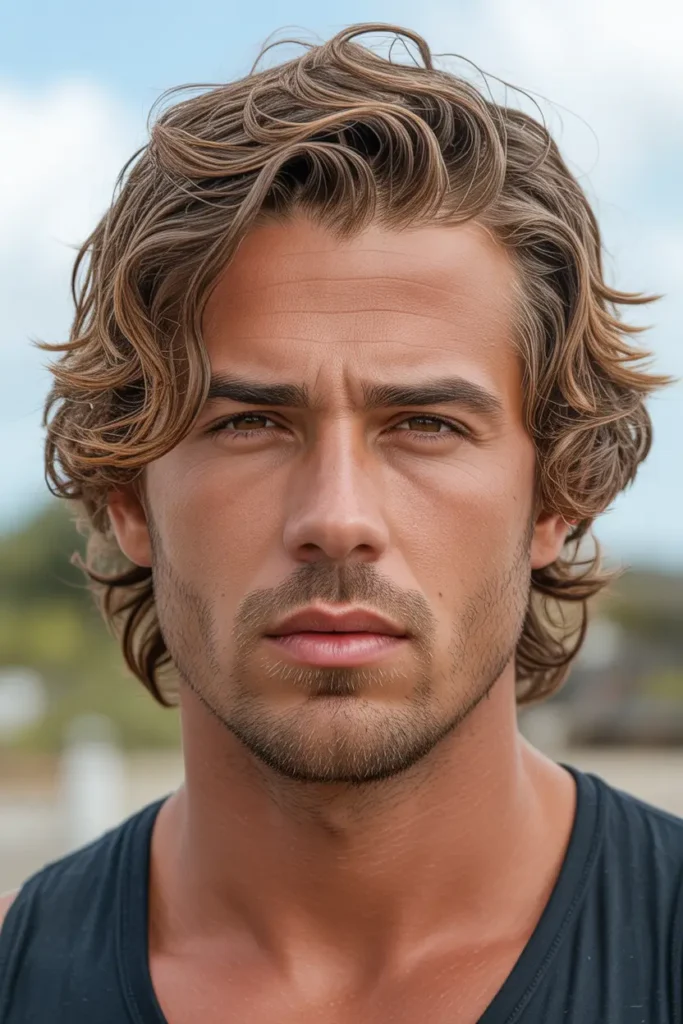 Surfer-Inspired Messy Hair