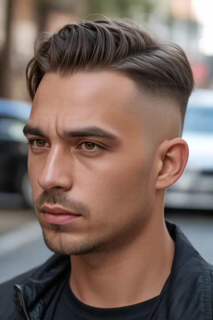 Taper Fade with Brush-Back