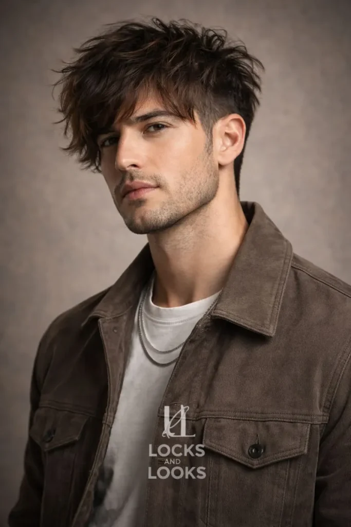 Taper Fade With Shag Combo