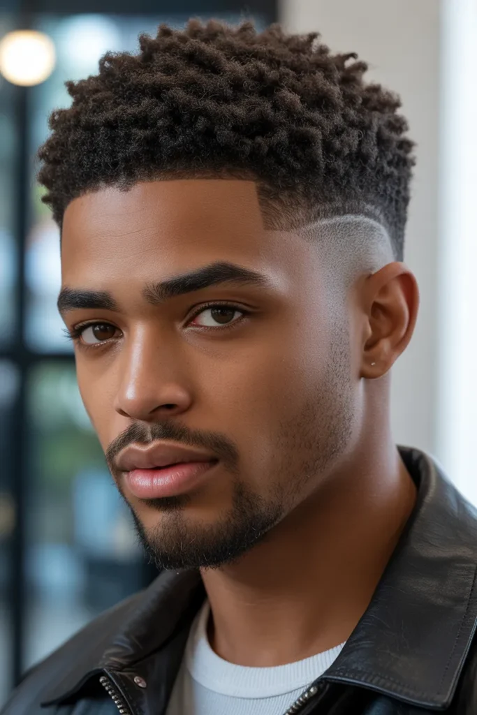 Tapered Short Afro