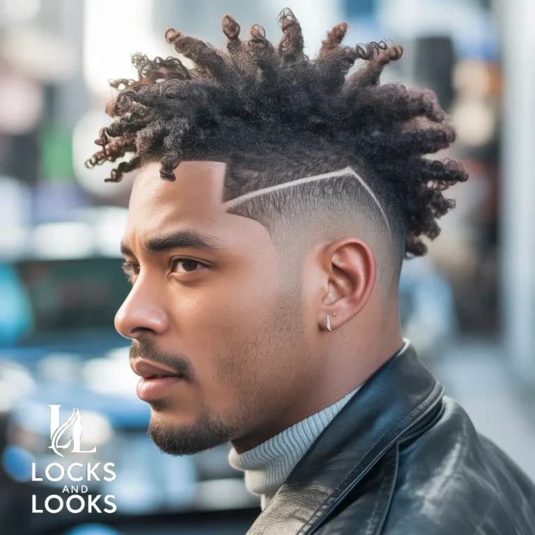 Temple Fade with Curls