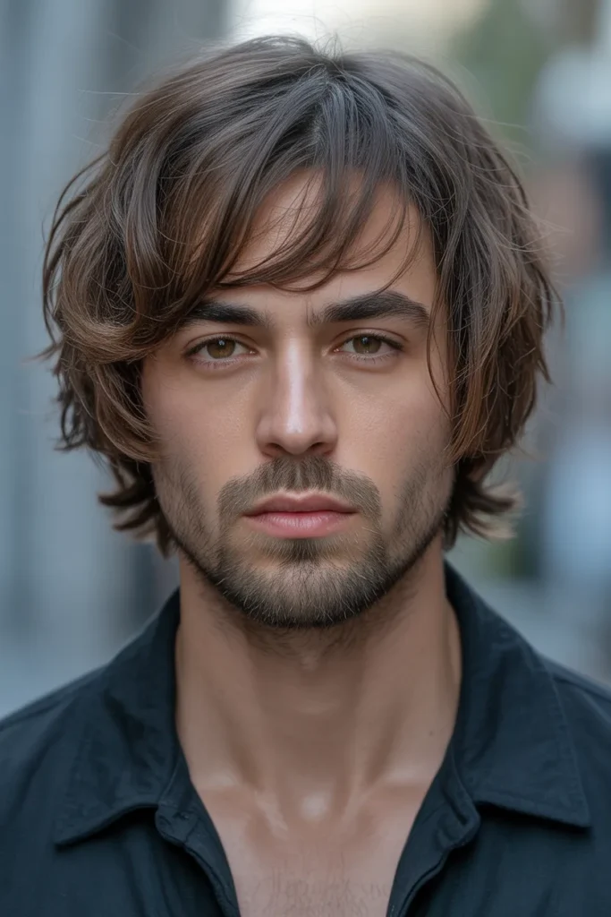 Textured Bob with Beard