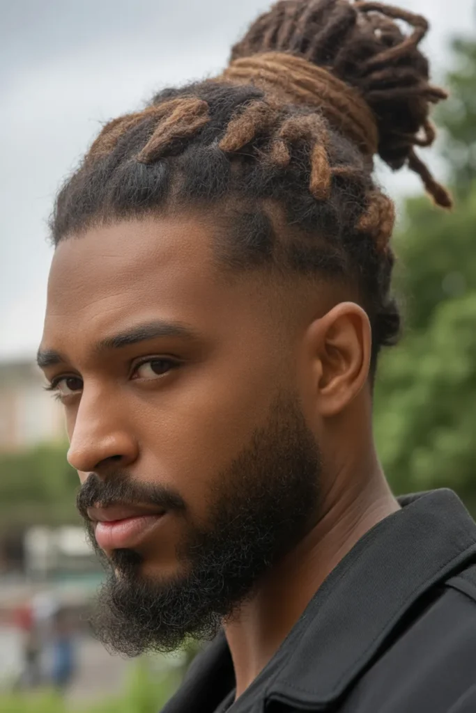 Tied Dreadlock Bun
