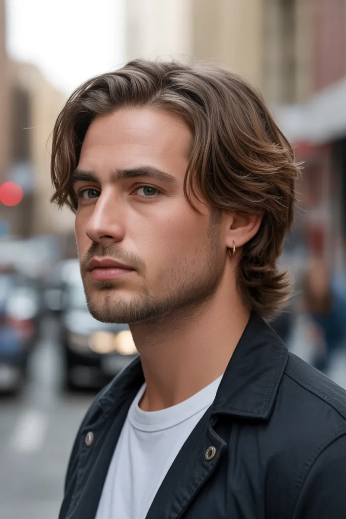 Tucked-Behind-the-Ear Layered Style