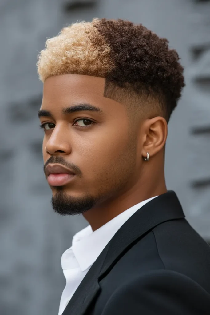 Two-Tone Afro Fade