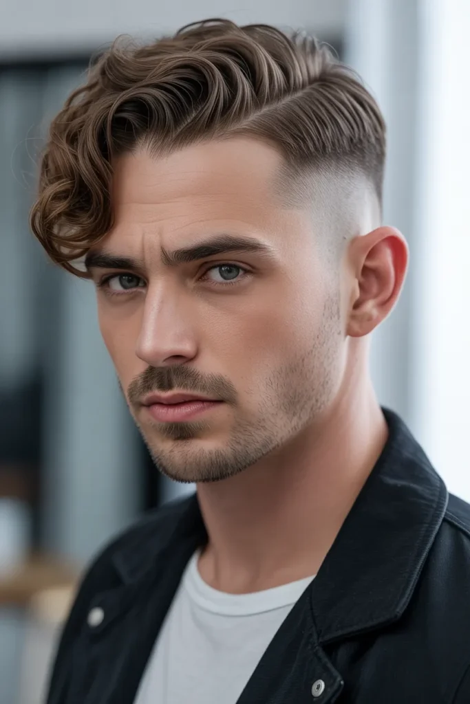 Undercut with Brushed Back Waves