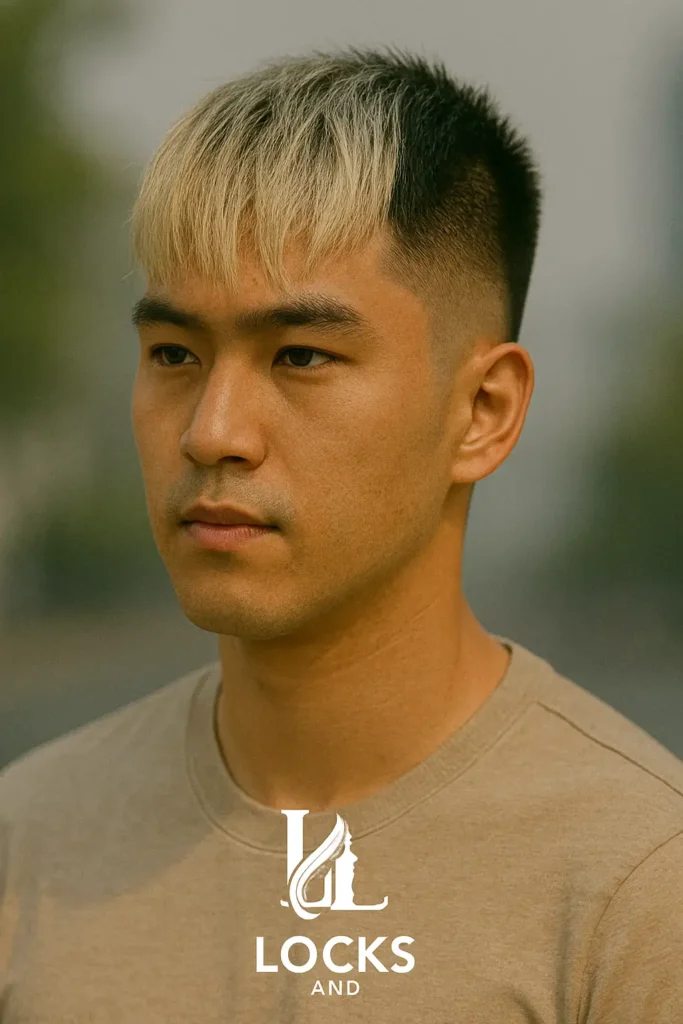 Undercut with Dyed Bangs
