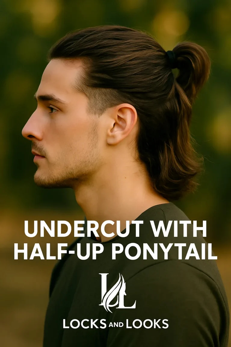 Undercut with Half-Up Ponytail