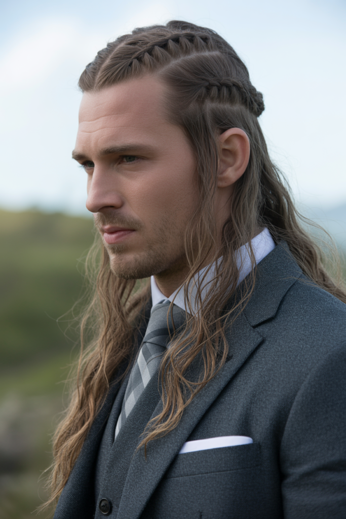 Viking-Inspired Half-Up