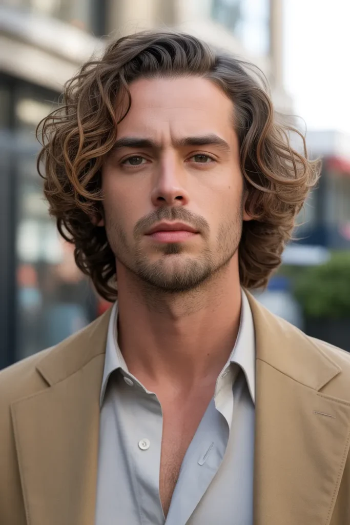 Wavy Medium Top with Tapered Neck