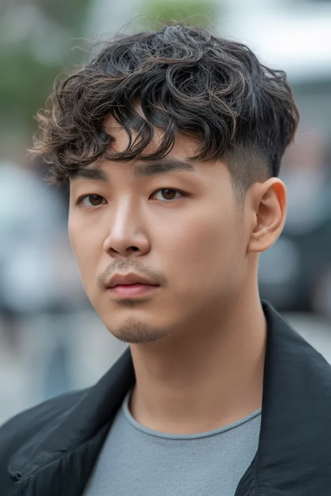 Wavy Perm with Taper