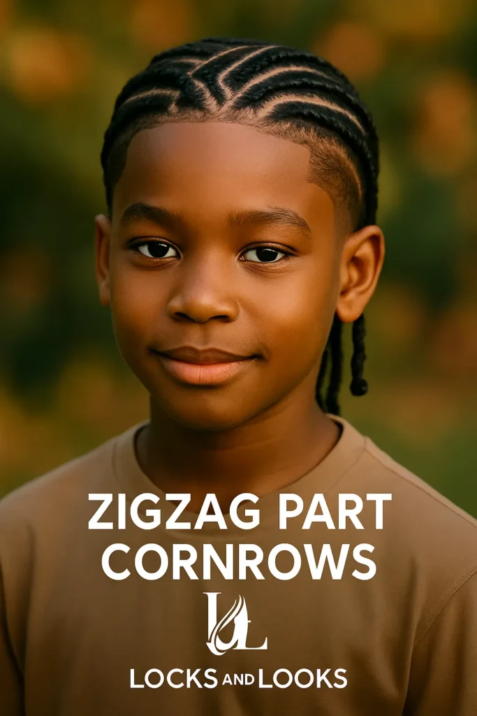 Zigzag Part Cornrows