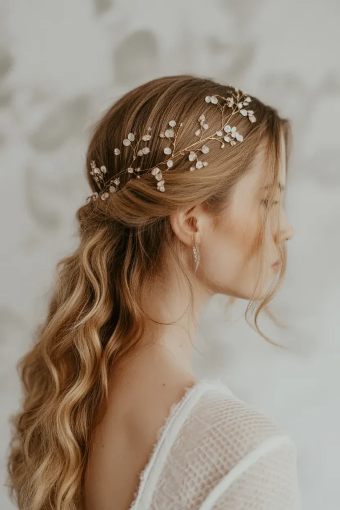 Loose Waves with Hair Vine