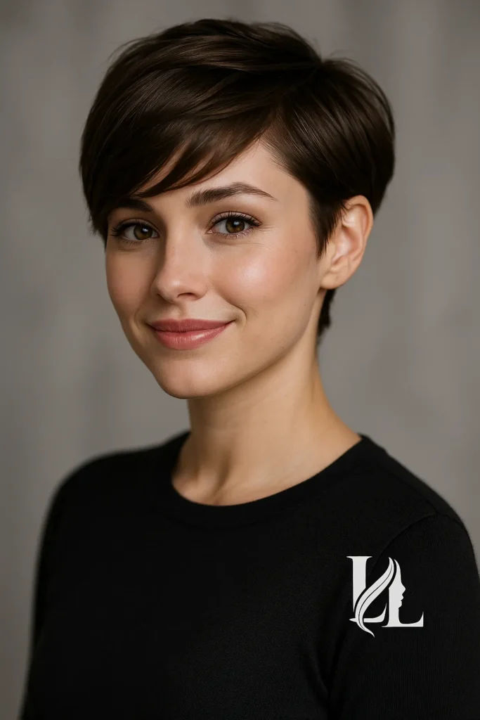 Pixie Cut with Side Bangs