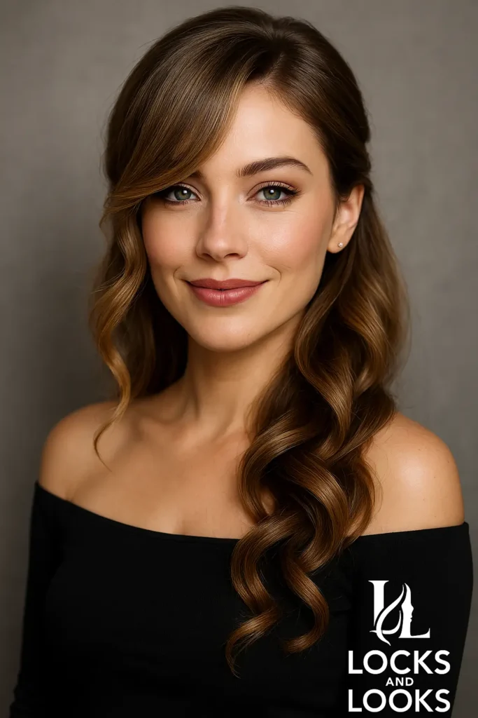 Side-Swept Curls